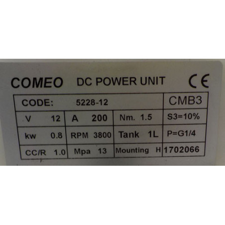 Micro Mini centrale hydraulique 12Volts Simple effet